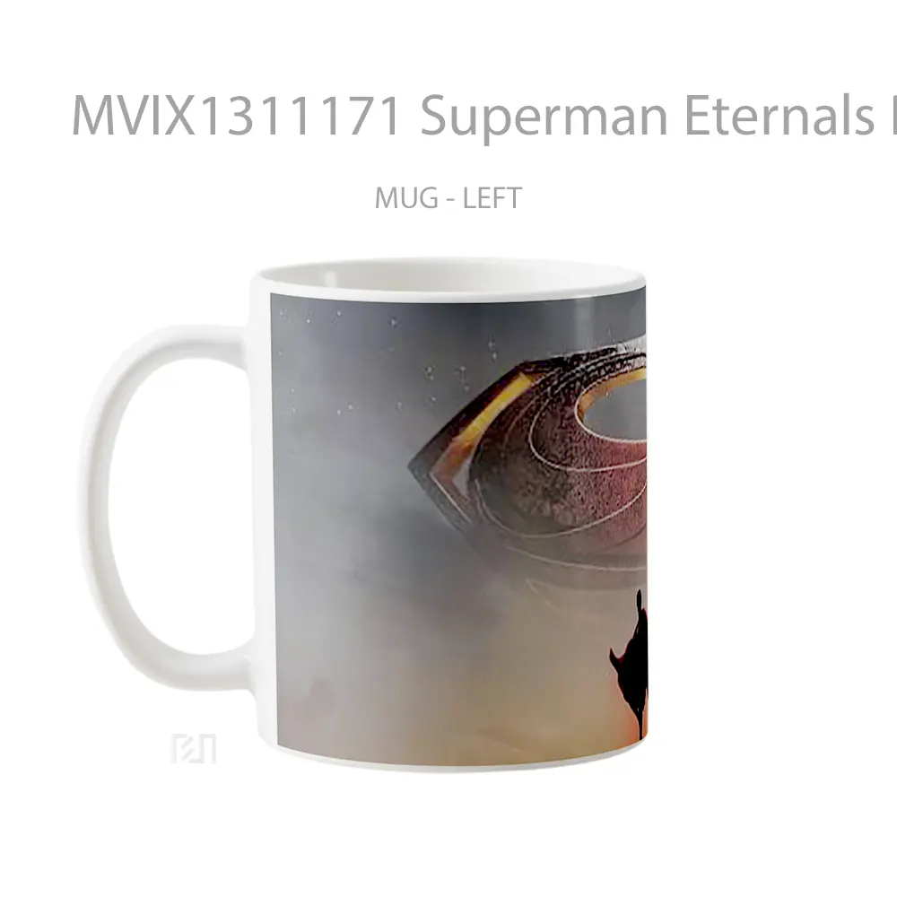 Mug Superman Eternals Poster Gelas Superhero - All-side / Desain