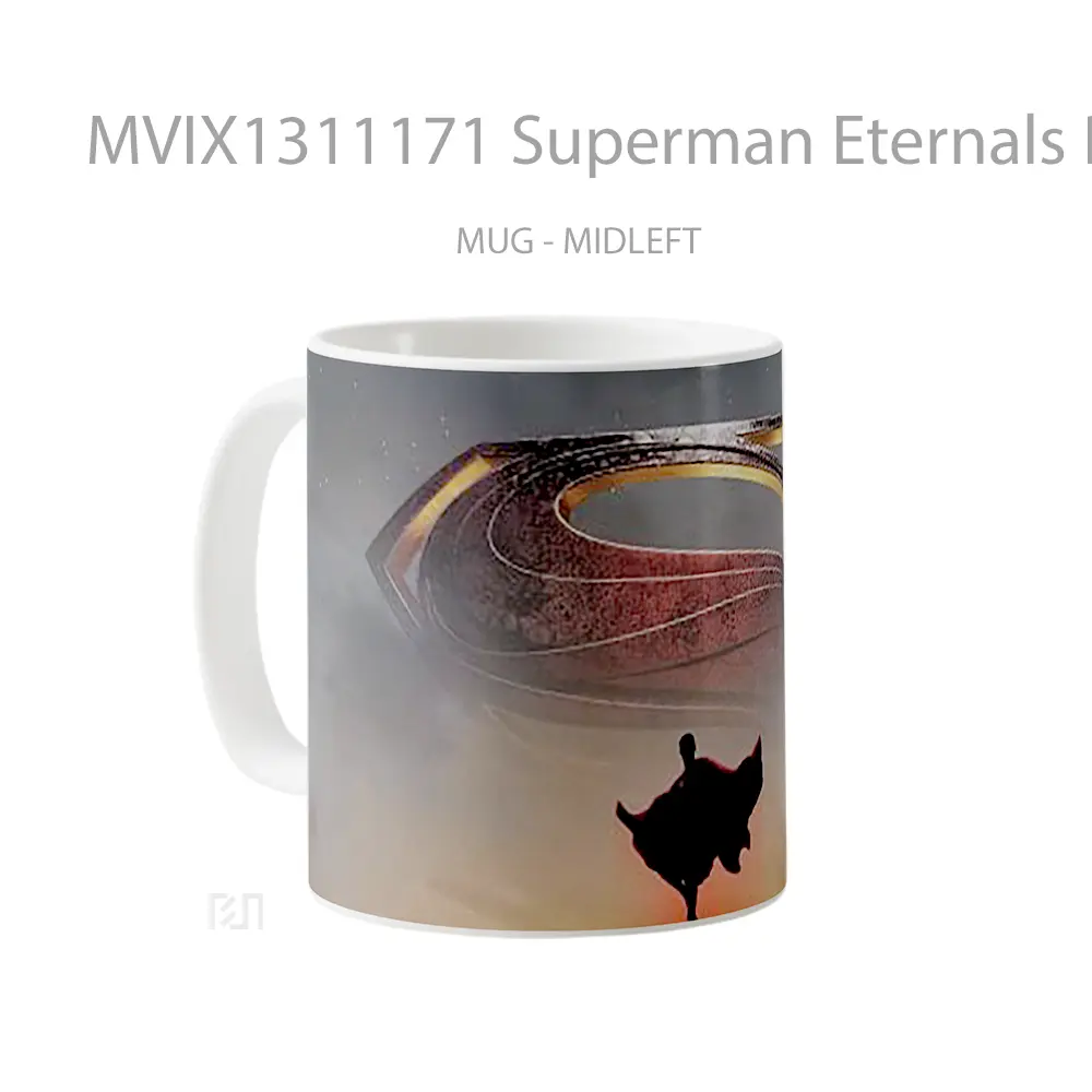 Mug Superman Eternals Poster Gelas Superhero - All-side / Desain