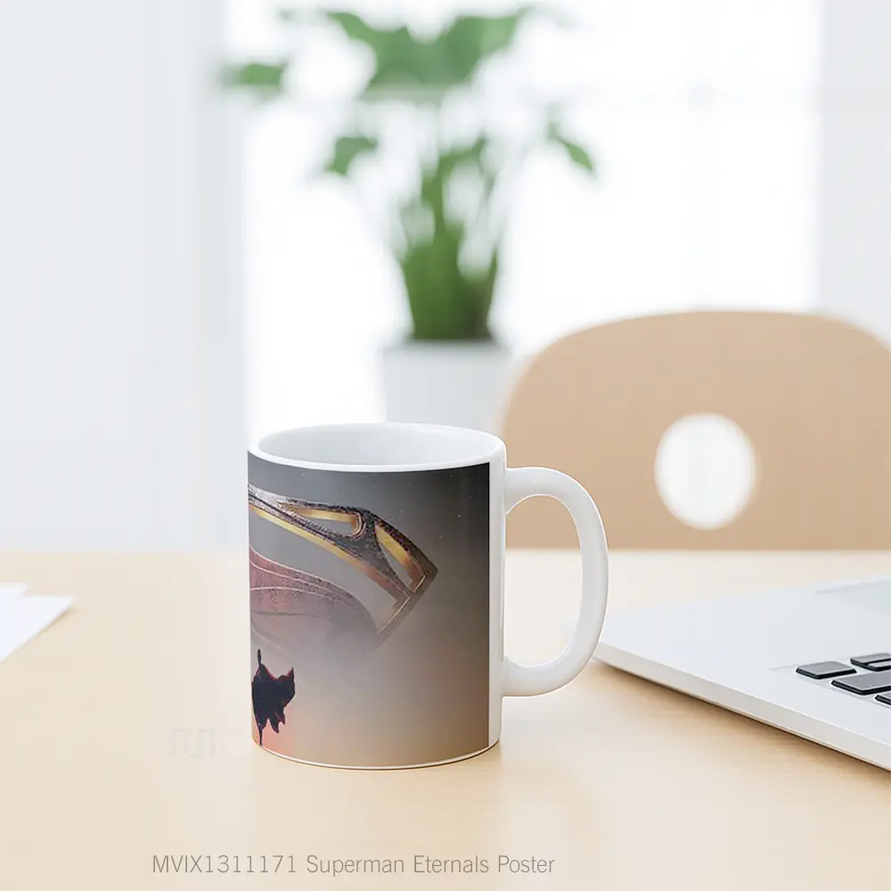 Mug Superman Eternals Poster Gelas Superhero - All-side / Desain