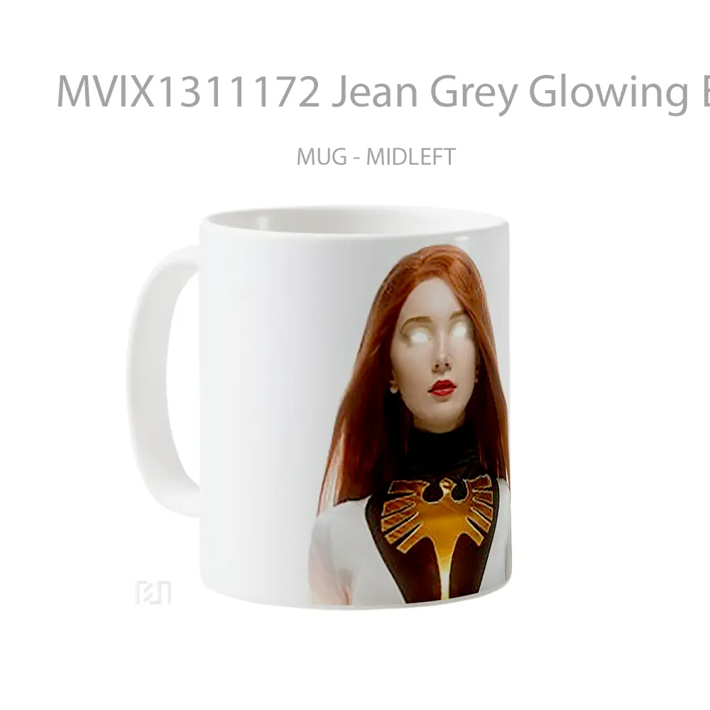 Mug Jean Grey Glowing Eyes Gelas Keramik Unik - All-side / Desain