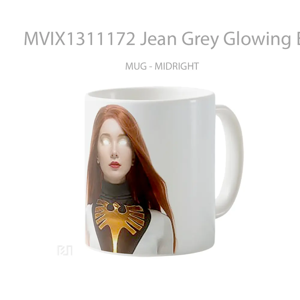 Mug Jean Grey Glowing Eyes Gelas Keramik Unik - All-side / Desain
