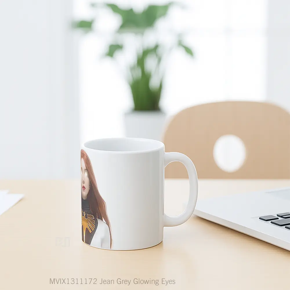 Mug Jean Grey Glowing Eyes Gelas Keramik Unik - All-side / Desain