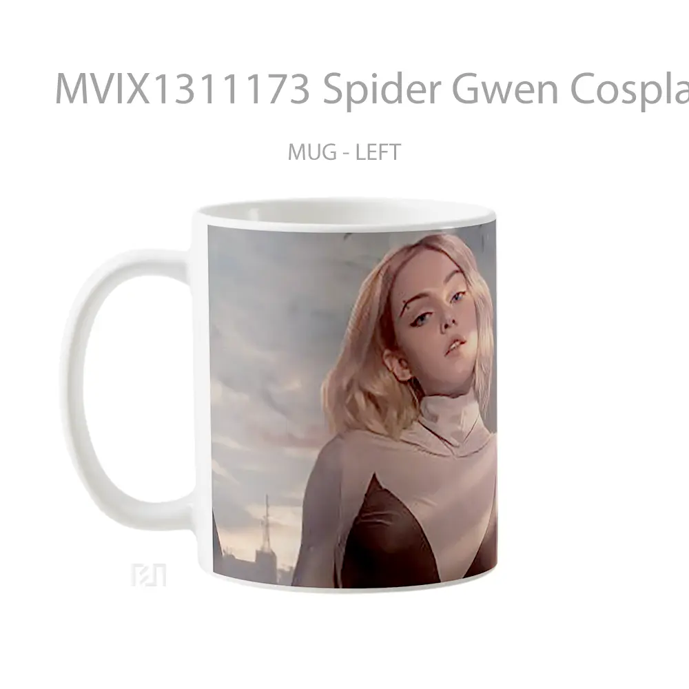 Mug Spider Gwen Cosplay Gelas Keramik Unik - All-side / Desain