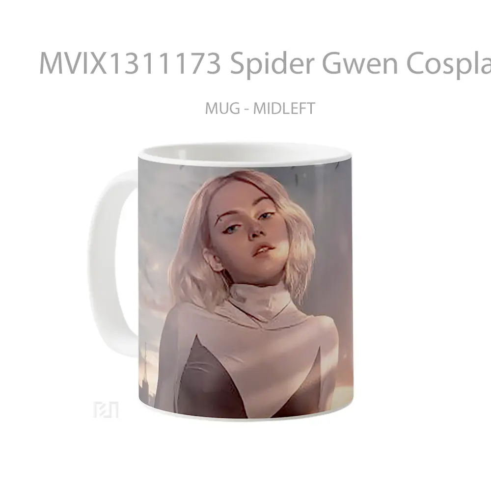 Mug Spider Gwen Cosplay Gelas Keramik Unik - All-side / Desain