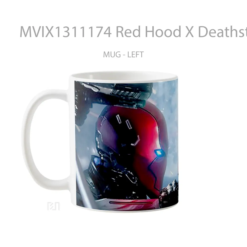 Mug Red Hood X Deathstroke Gelas Superhero - All-side / Desain
