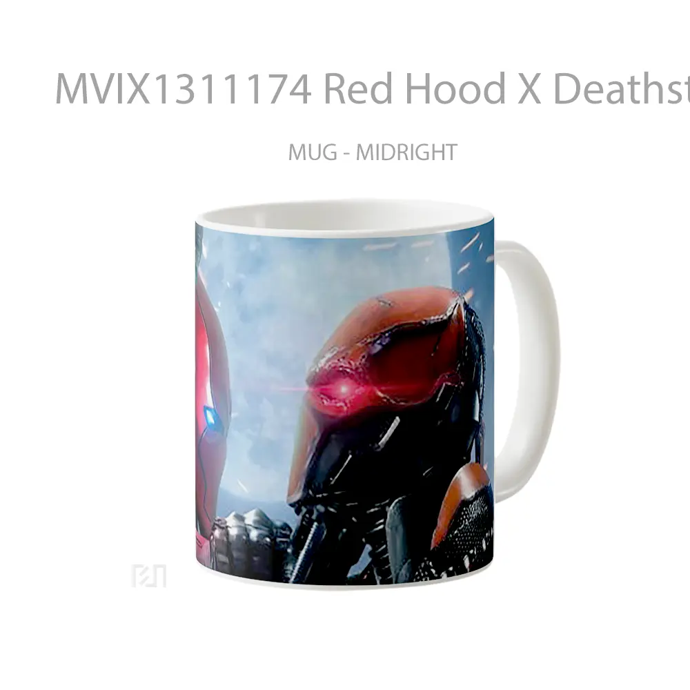 Mug Red Hood X Deathstroke Gelas Superhero - All-side / Desain