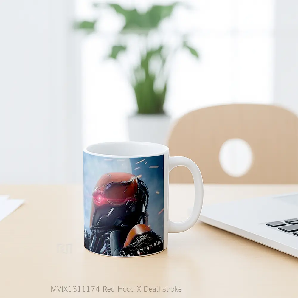 Mug Red Hood X Deathstroke Gelas Superhero - All-side / Desain