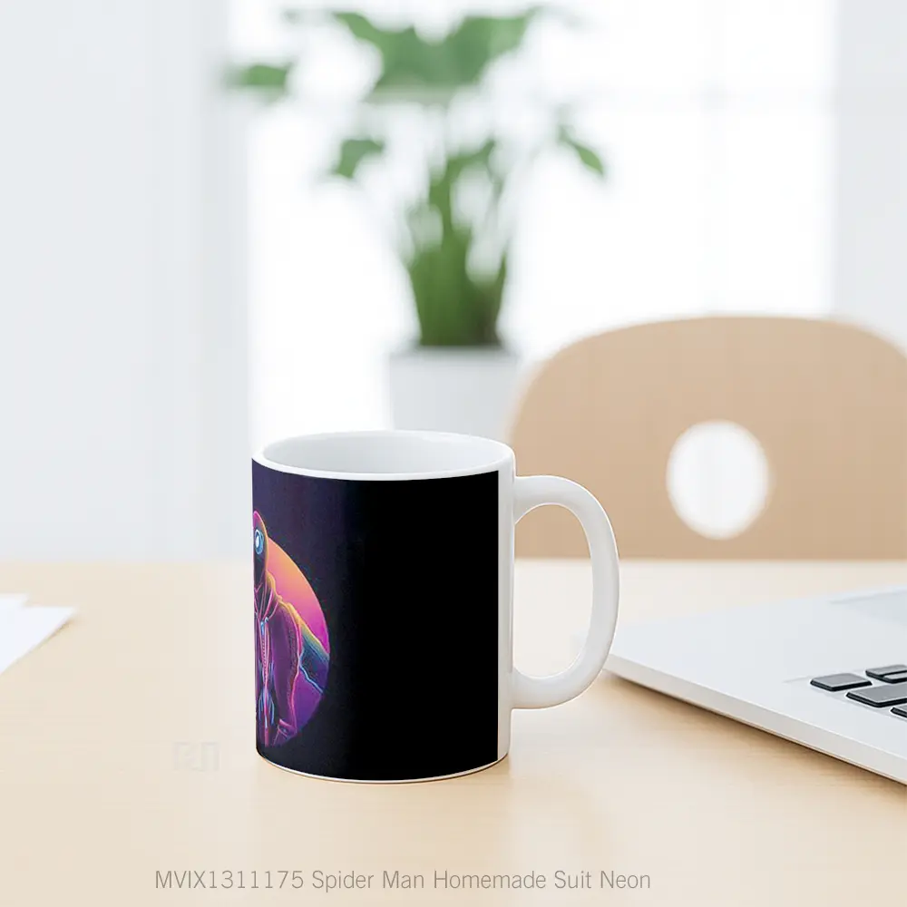 Mug Spider Man Homemade Suit Neon Gelas Superhero - All-side / Desain