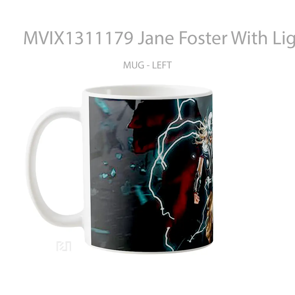 Mug Jane Foster With Lighting Gelas Keramik Unik - All-side / Desain