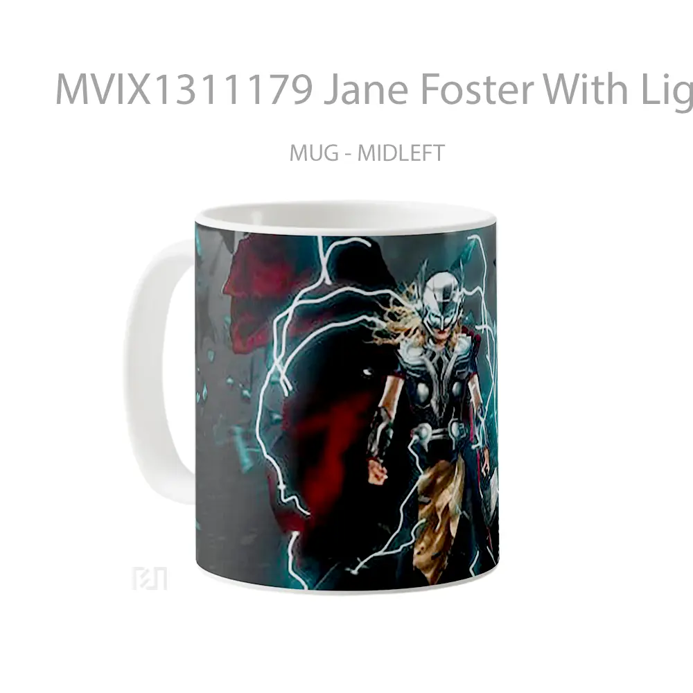Mug Jane Foster With Lighting Gelas Keramik Unik - All-side / Desain
