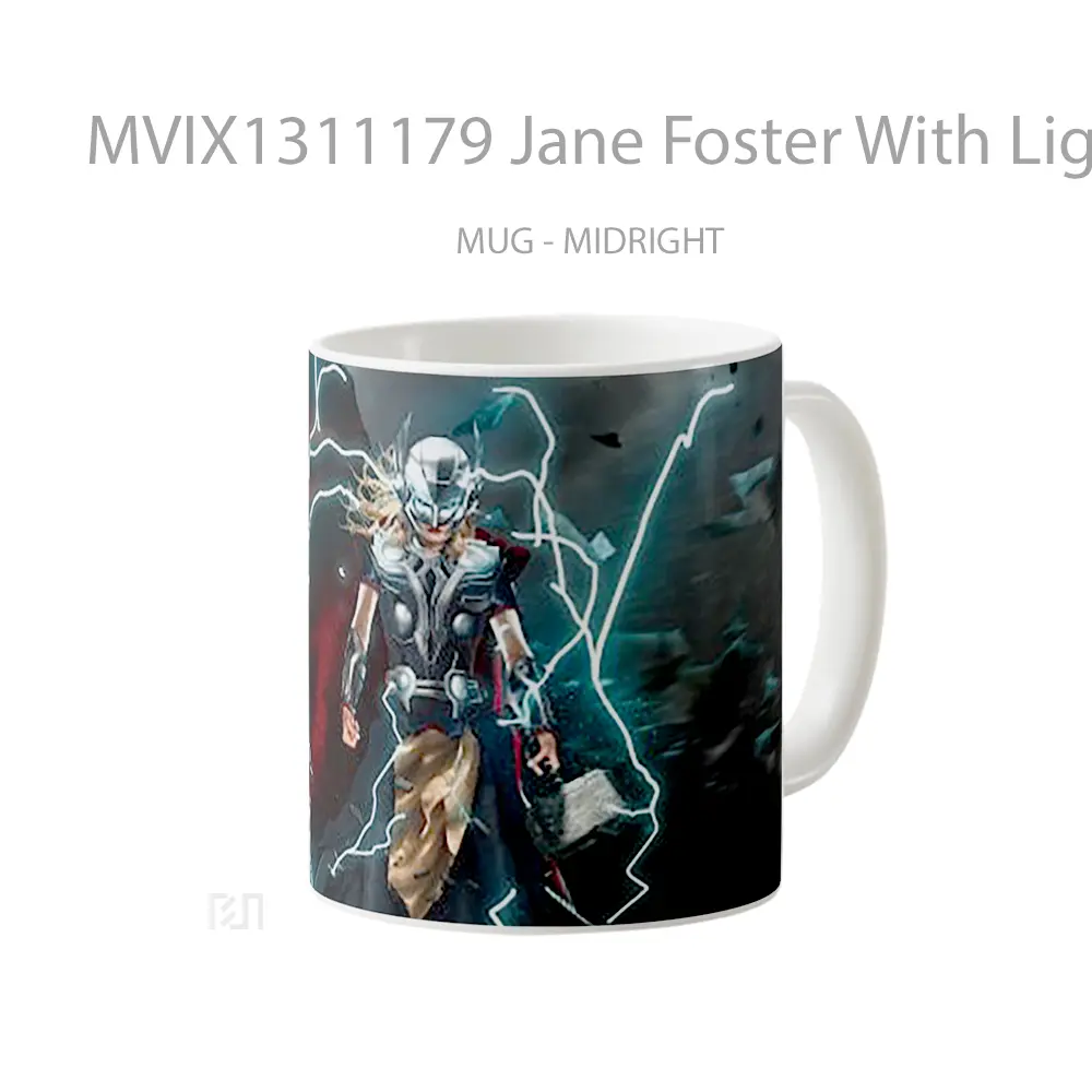 Mug Jane Foster With Lighting Gelas Keramik Unik - All-side / Desain