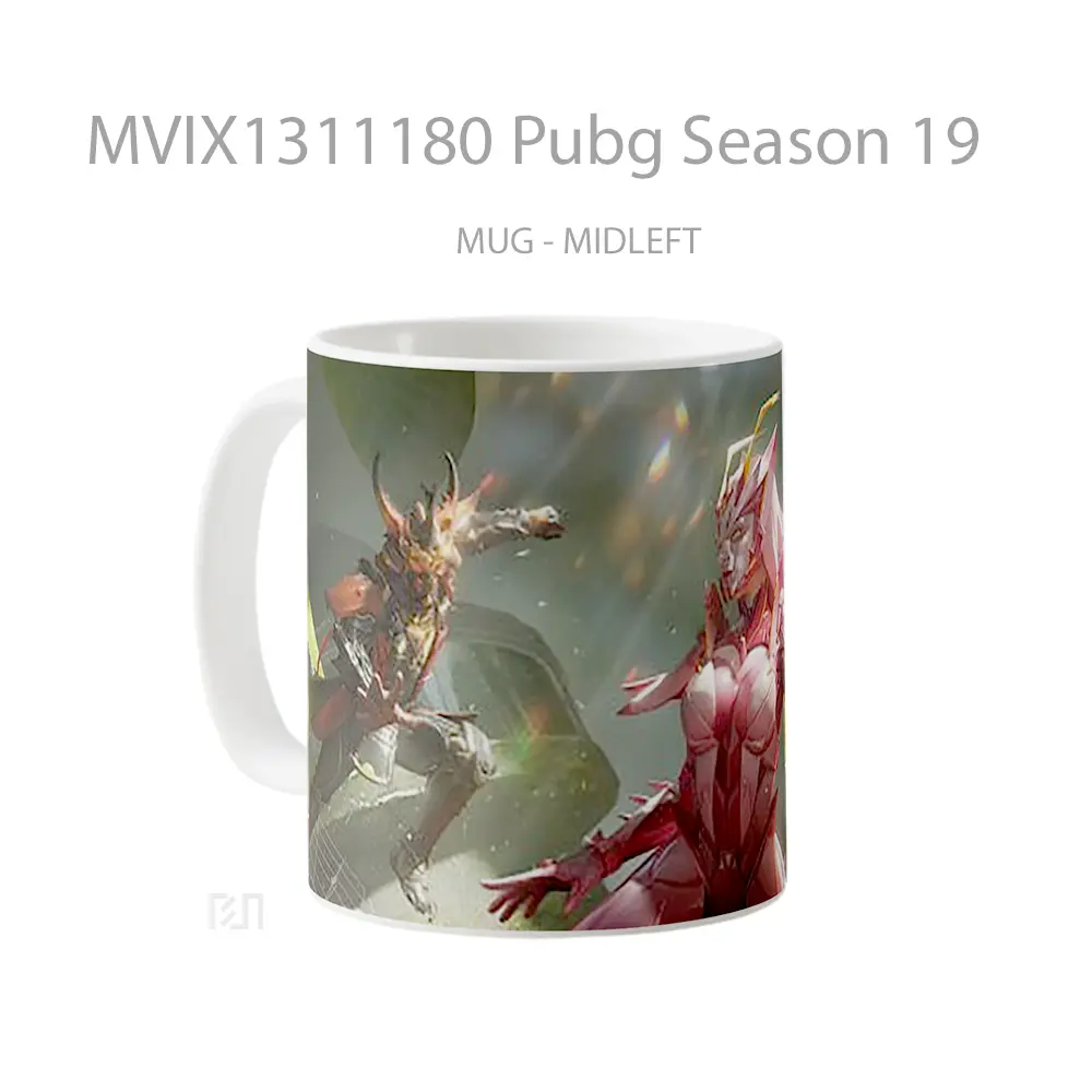 Mug Pubg Season 19 Cangkir Gamer - All-side / Desain