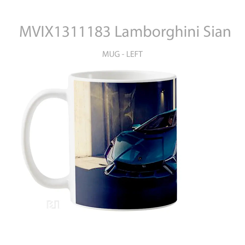 Mug Lamborghini Sian Cangkir Mobil - All-side / Desain
