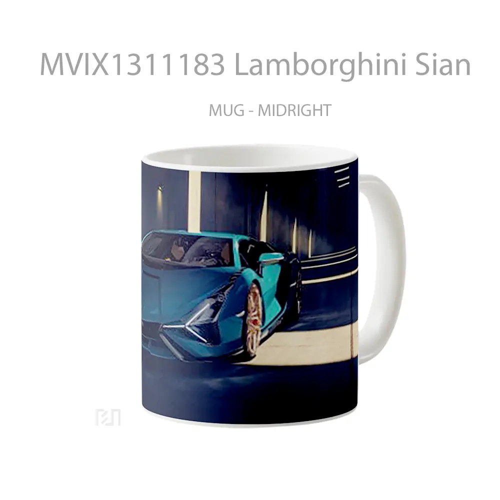 Mug Lamborghini Sian Cangkir Mobil - All-side / Desain