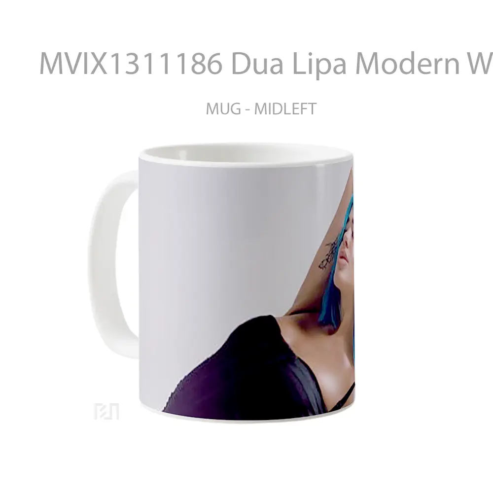Mug Dua Lipa Modern Weekly Style China Gelas Selebriti - All-side / Desain