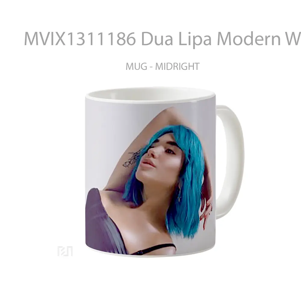 Mug Dua Lipa Modern Weekly Style China Gelas Selebriti - All-side / Desain