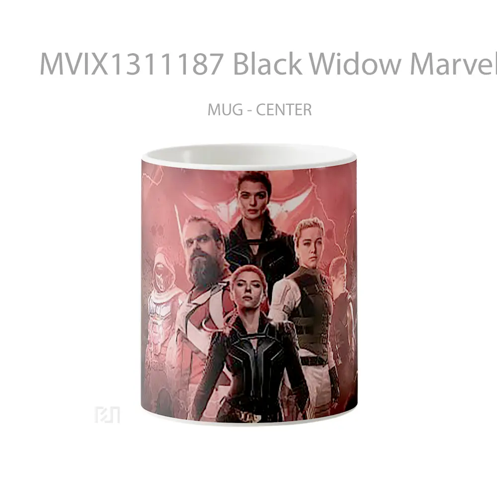 Mug Black Widow Marvel Studios Fanart Gelas Superhero