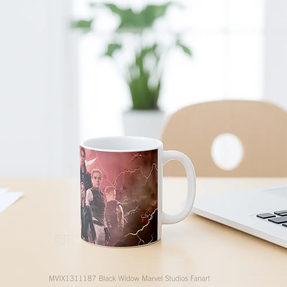 Mug Black Widow Marvel Studios Fanart Gelas Superhero - All-side / Desain