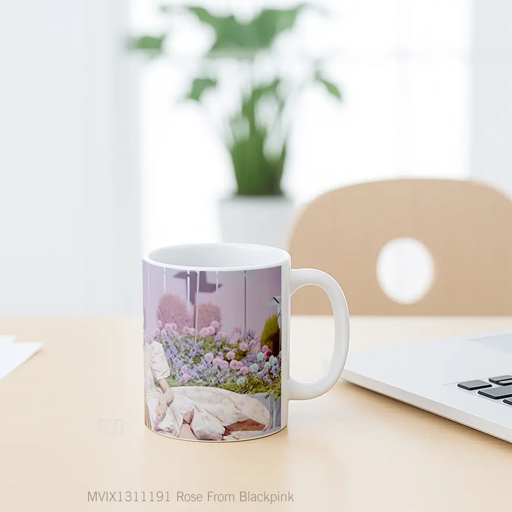 Mug Rose From Blackpink Gelas Keramik Unik - All-side / Desain
