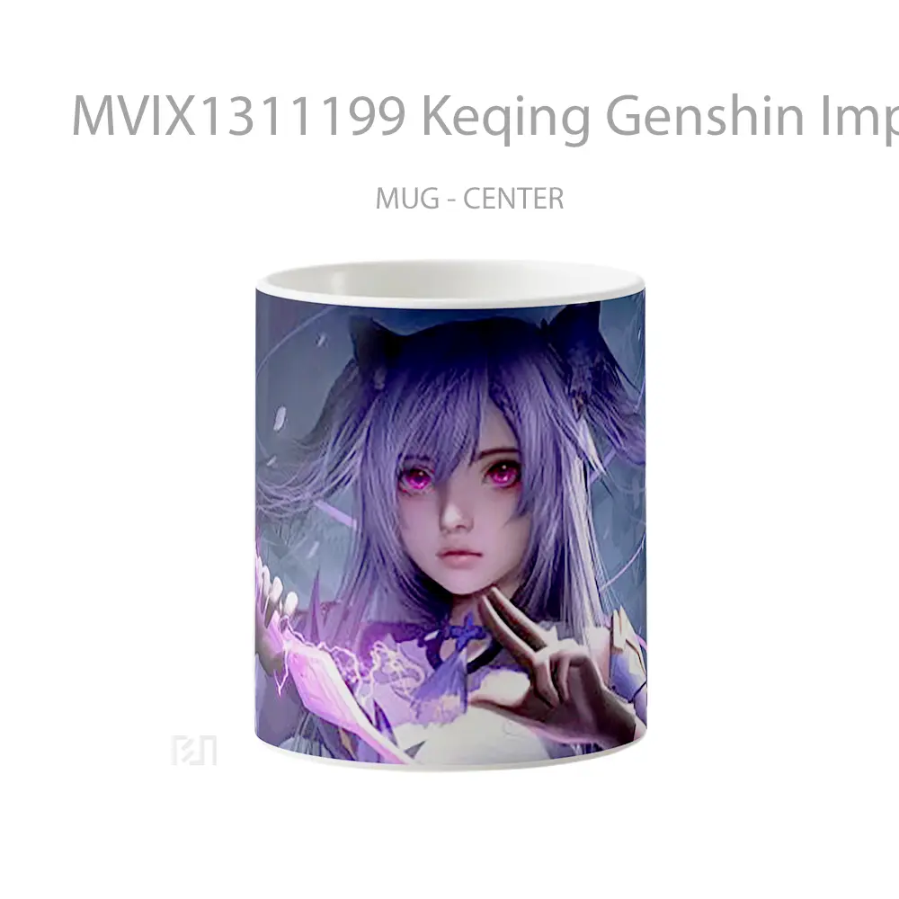Mug Keqing Genshin Impact Cangkir Gamer
