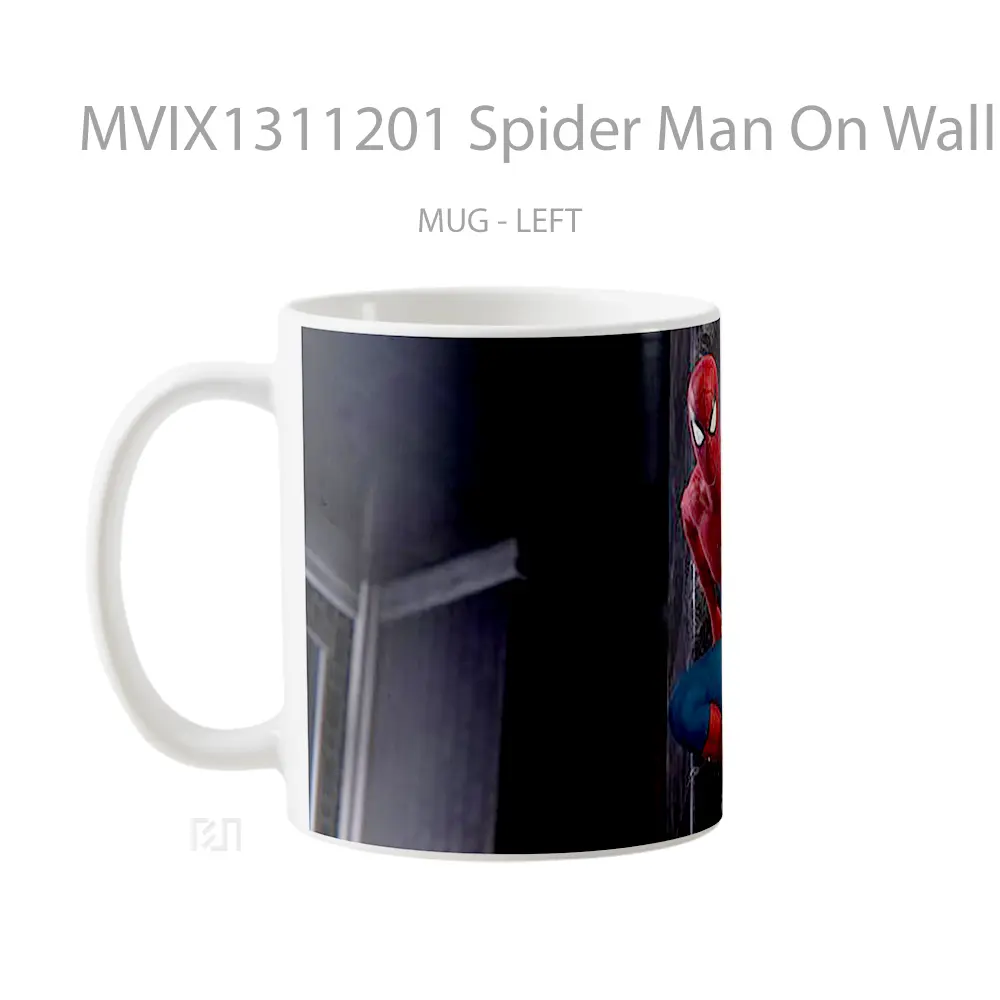 Mug Spider Man On Wall Gelas Superhero - All-side / Desain