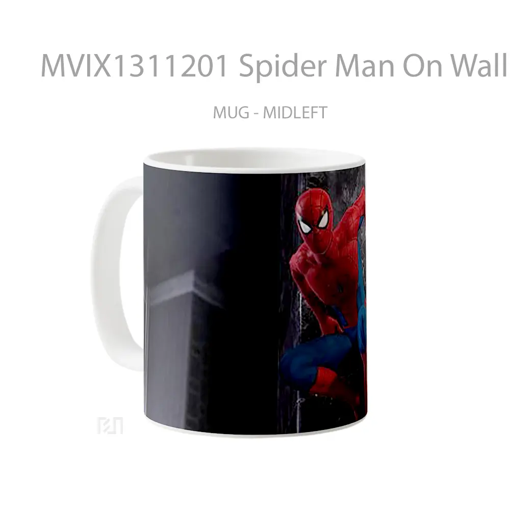 Mug Spider Man On Wall Gelas Superhero - All-side / Desain