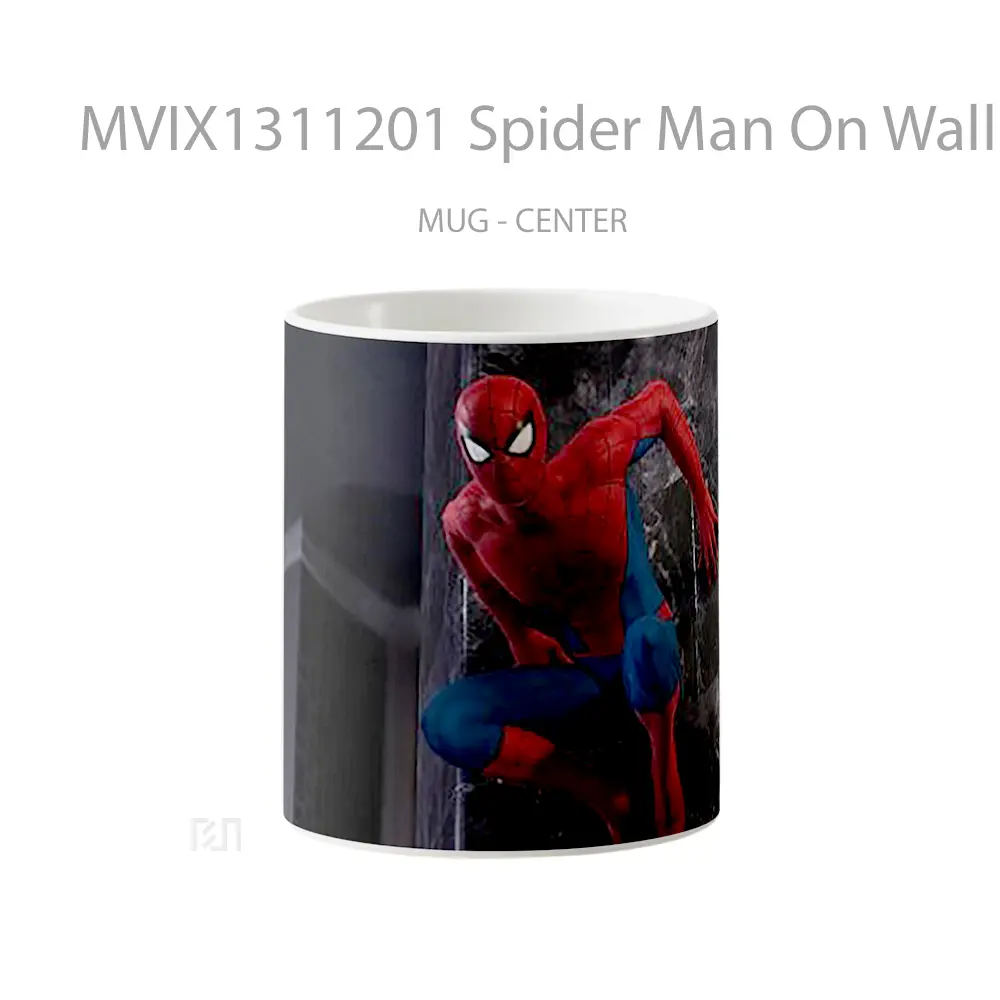Mug Spider Man On Wall Gelas Superhero