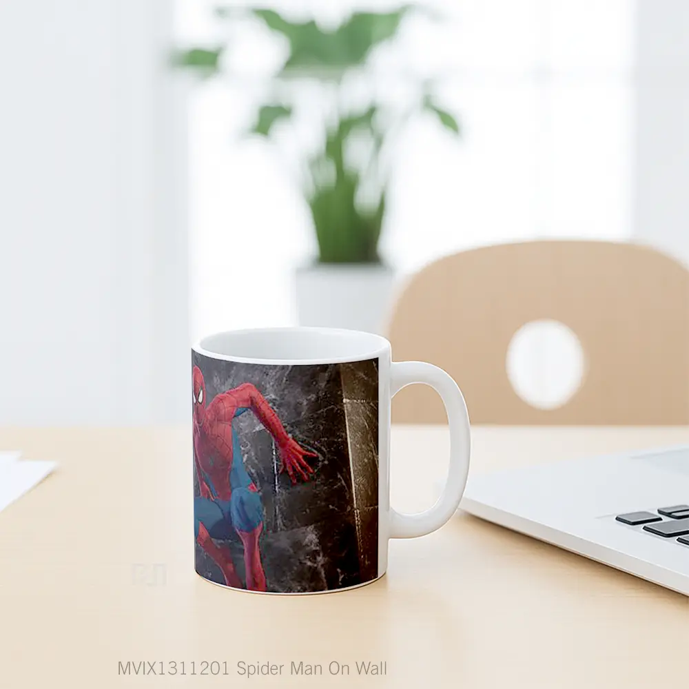 Mug Spider Man On Wall Gelas Superhero - All-side / Desain