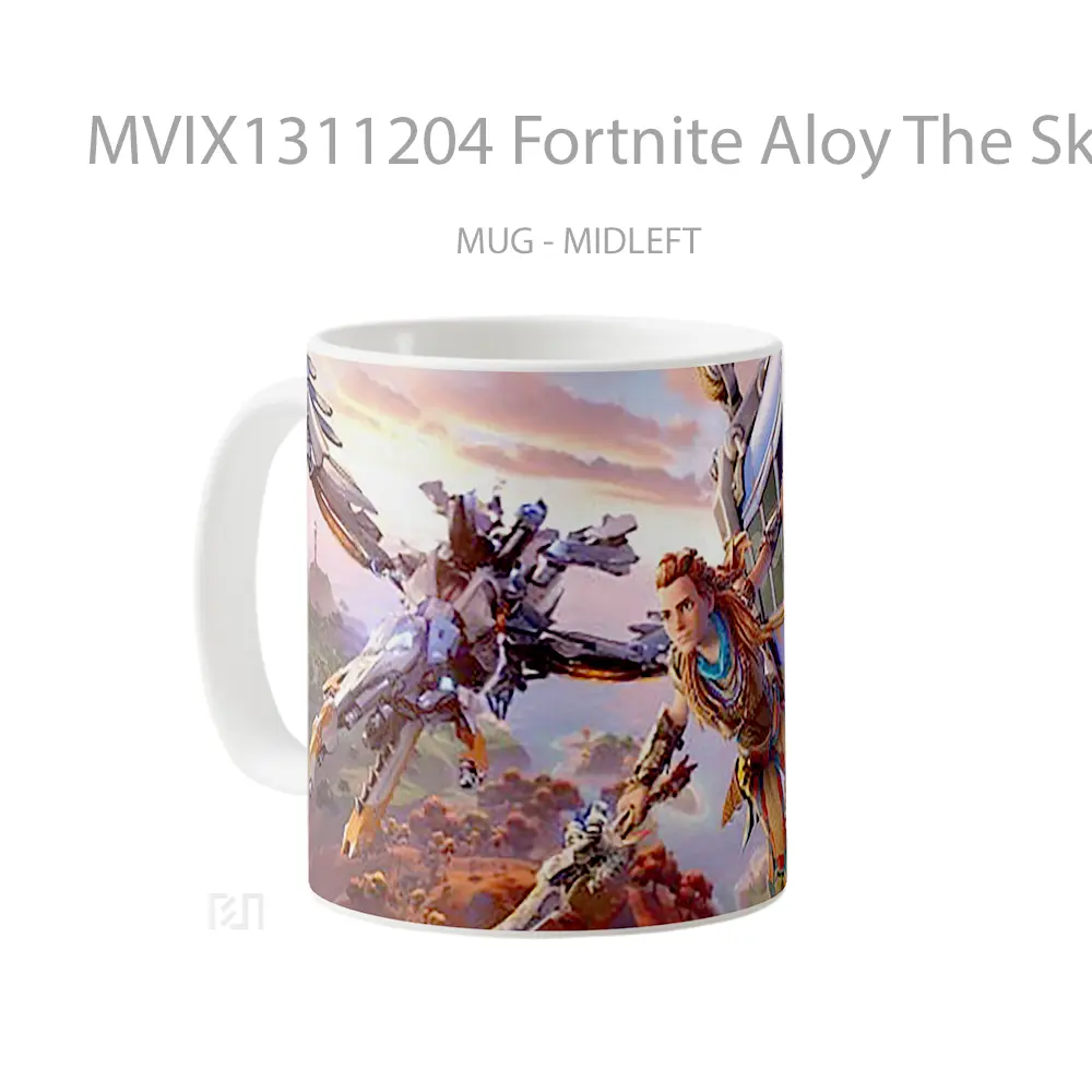 Mug Fortnite Aloy The Skywatcher Cangkir Gamer - All-side / Desain