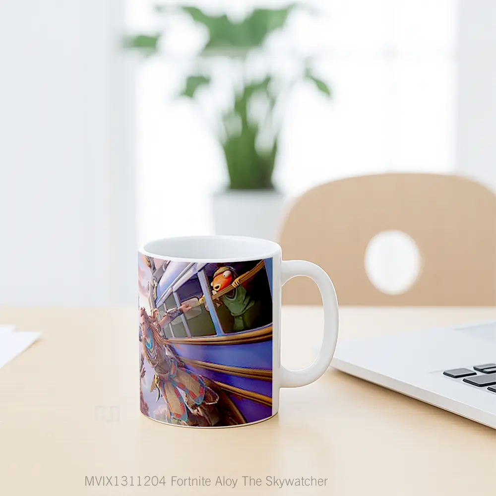 Mug Fortnite Aloy The Skywatcher Cangkir Gamer - All-side / Desain