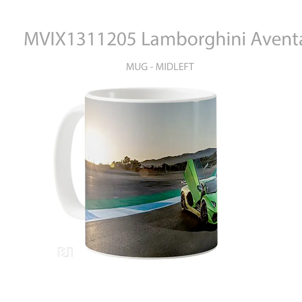 Mug Lamborghini Aventador Svj Cangkir Mobil - All-side / Desain