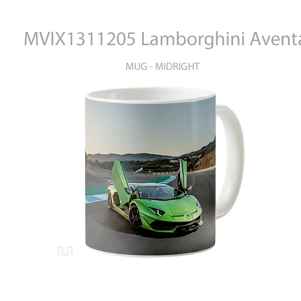 Mug Lamborghini Aventador Svj Cangkir Mobil - All-side / Desain