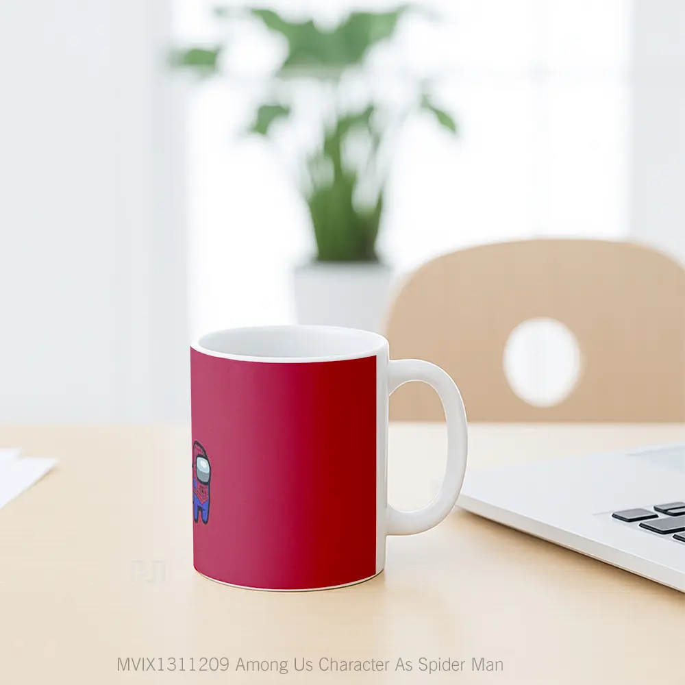 Mug Among Us Character As Spider Man Gelas Superhero - All-side / Desain