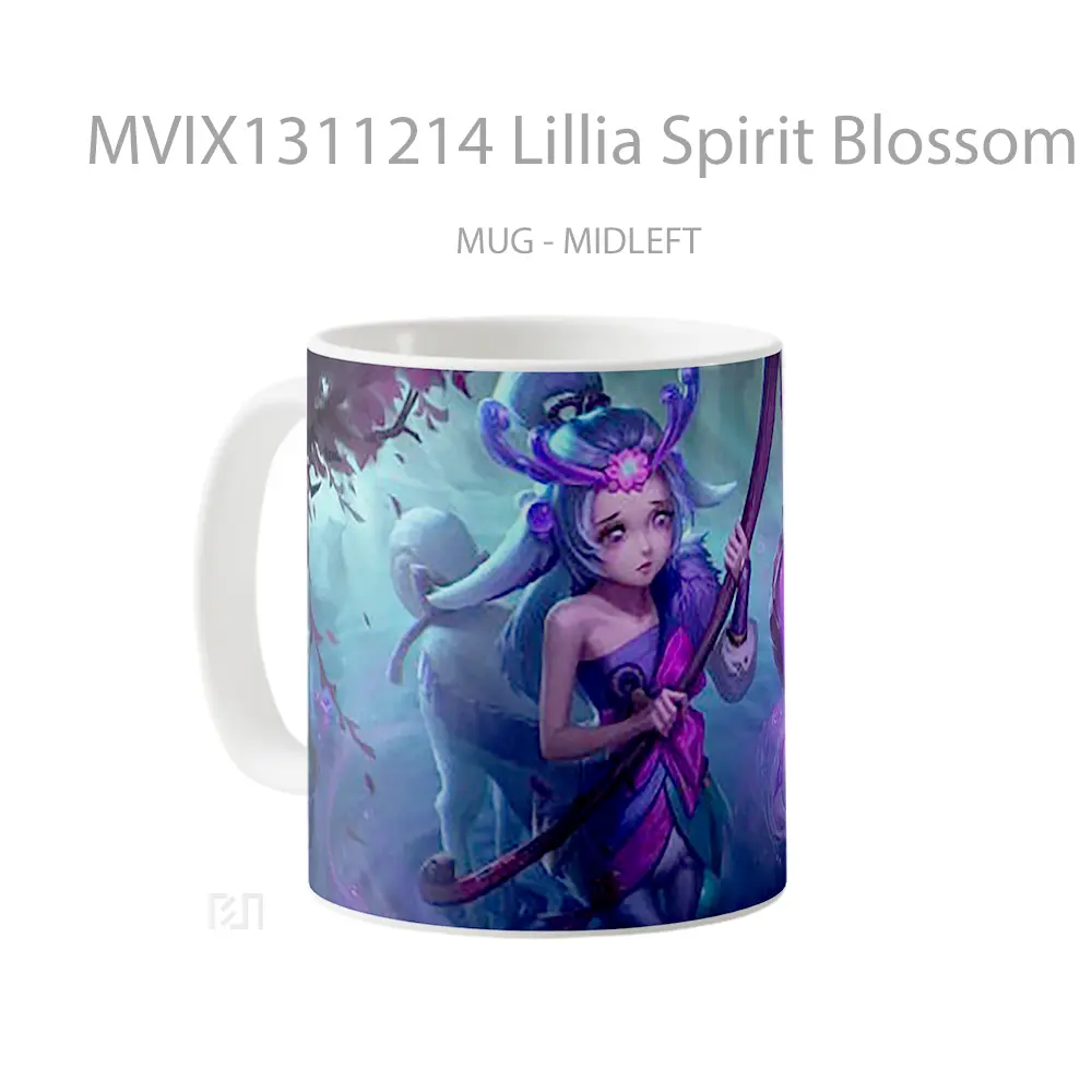 Mug Lillia Spirit Blossom League Of Legends Cangkir Gamer - All-side / Desain