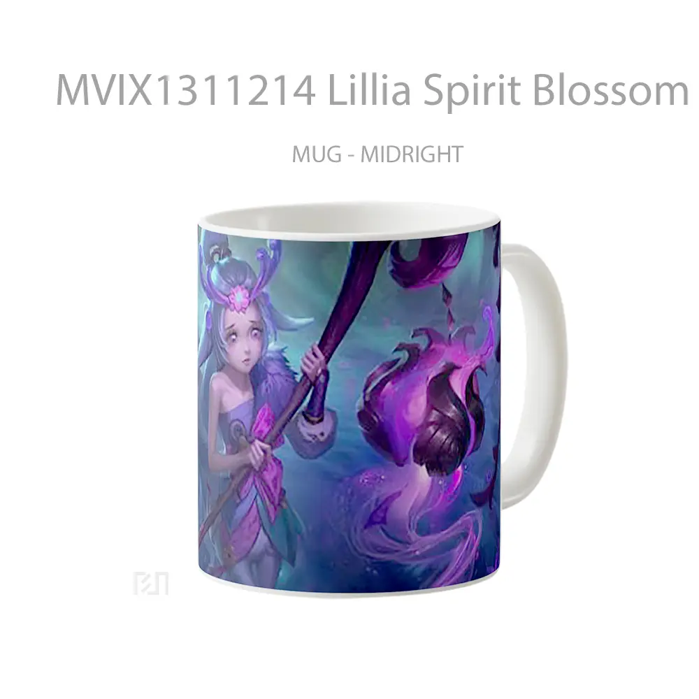 Mug Lillia Spirit Blossom League Of Legends Cangkir Gamer - All-side / Desain