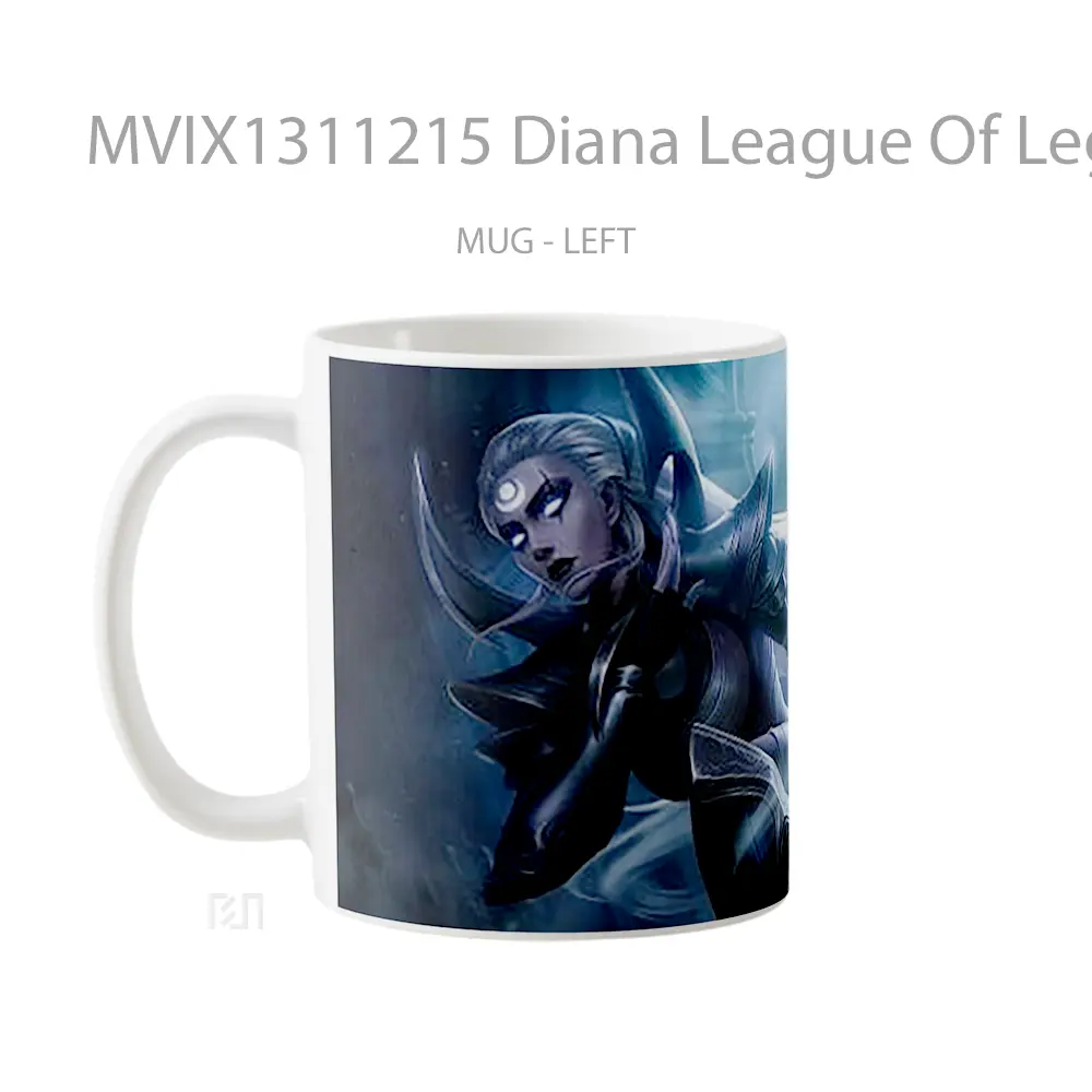 Mug Diana League Of Legends Art Cangkir Gamer - All-side / Desain