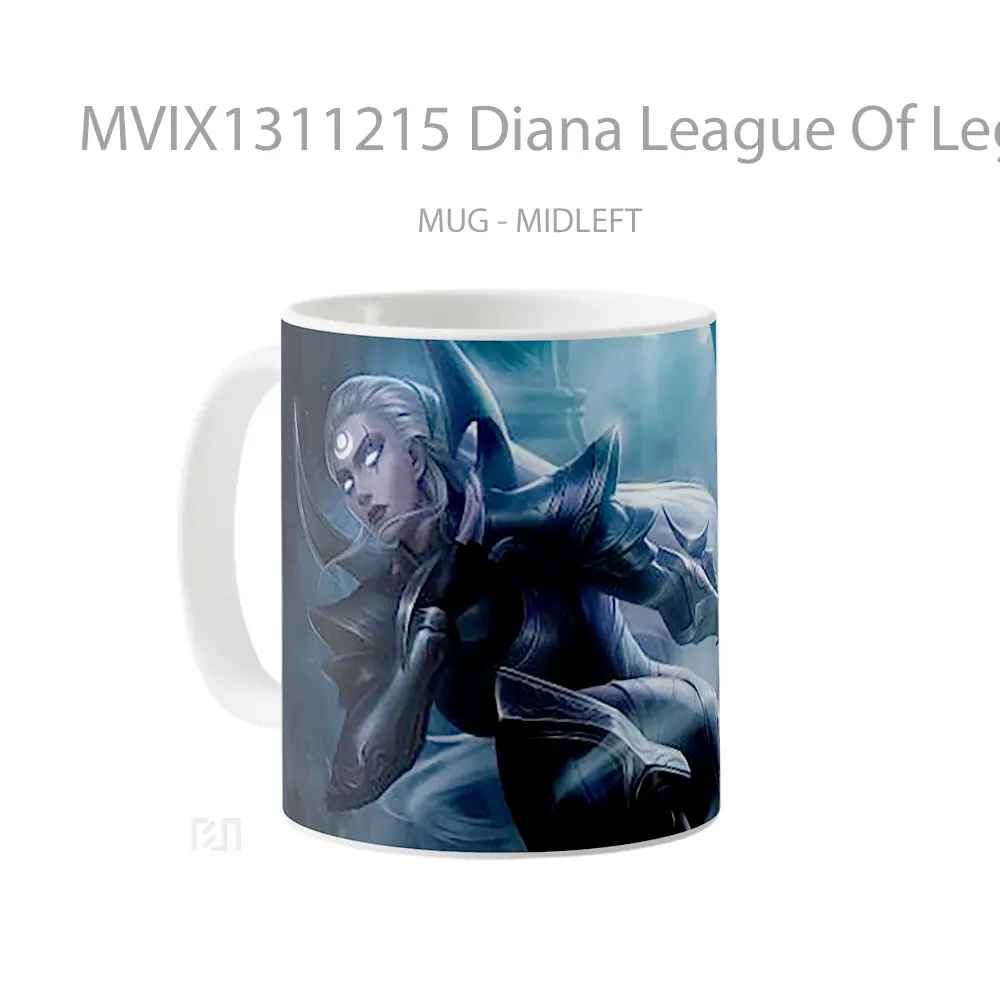 Mug Diana League Of Legends Art Cangkir Gamer - All-side / Desain