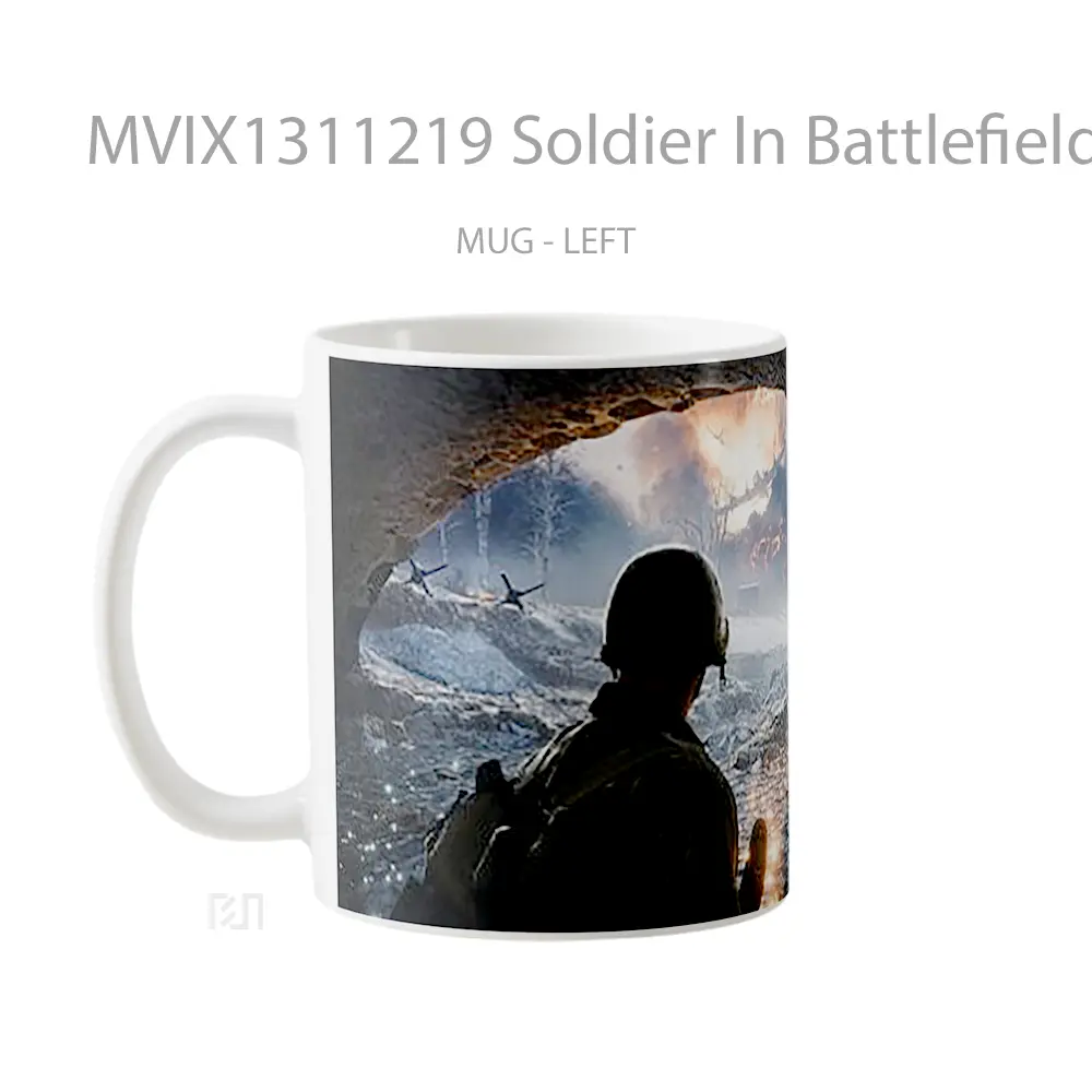 Mug Soldier In Battlefield 2042 Gelas Keramik Unik - All-side / Desain