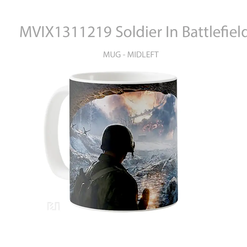Mug Soldier In Battlefield 2042 Gelas Keramik Unik - All-side / Desain