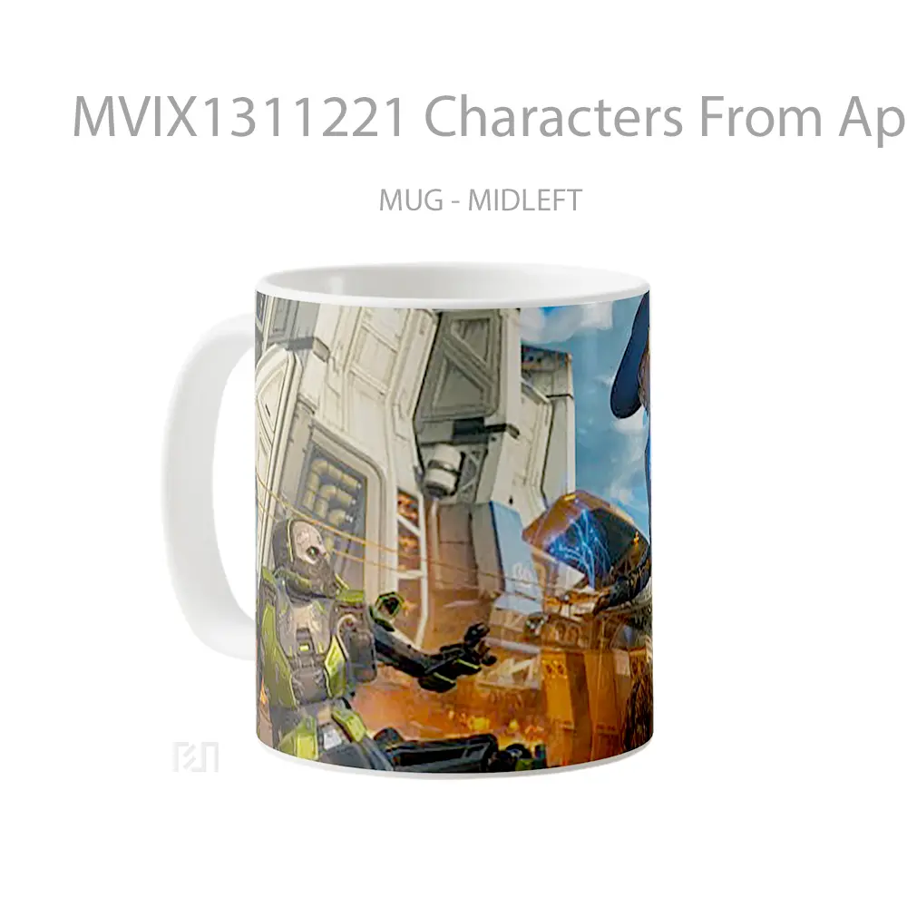 Mug Characters From Apex Legends Cangkir Gamer - All-side / Desain