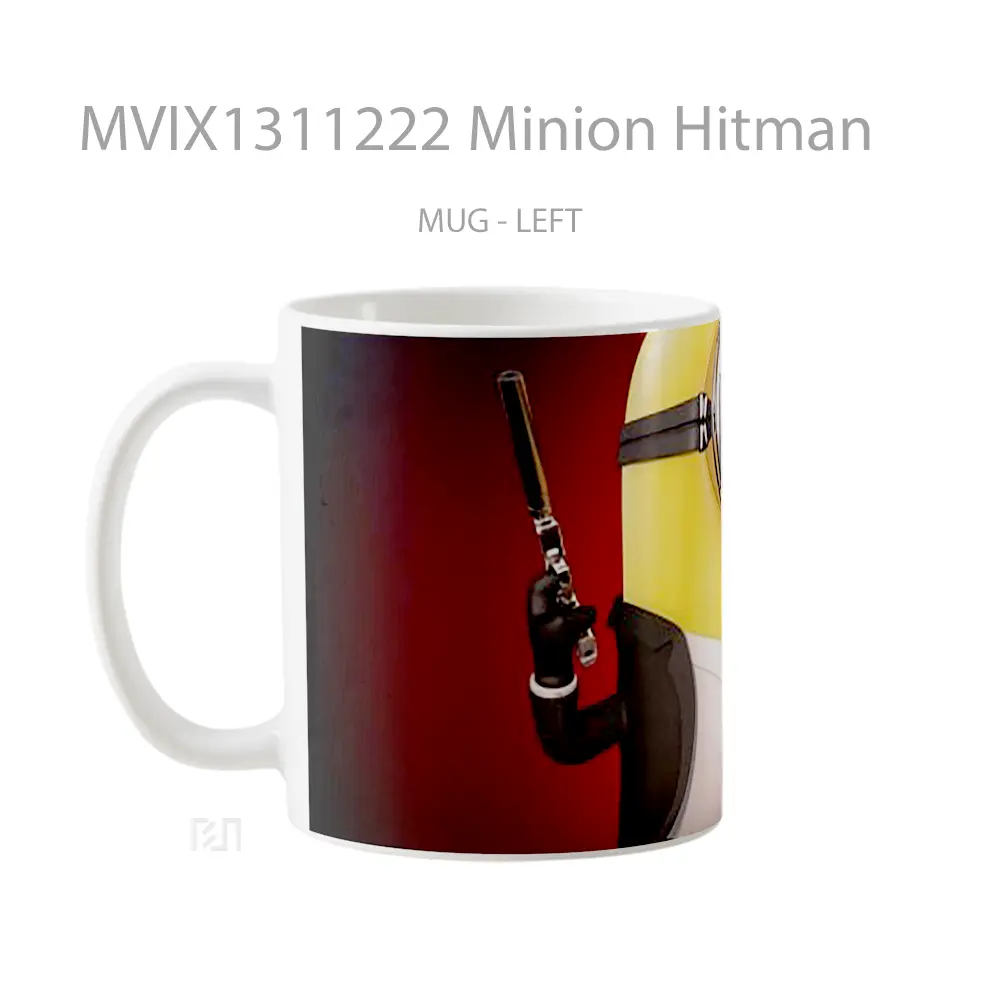 Mug Minion Hitman Gelas Kartun - All-side / Desain