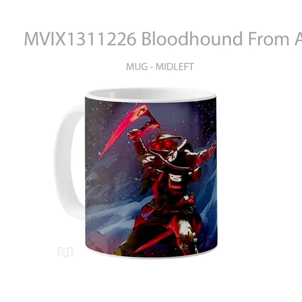 Mug Bloodhound From Apex Legends Cangkir Gamer - All-side / Desain