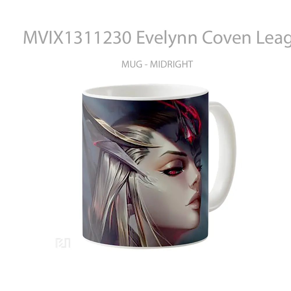 Mug Evelynn Coven League Of Legends Art Cangkir Gamer - All-side / Desain