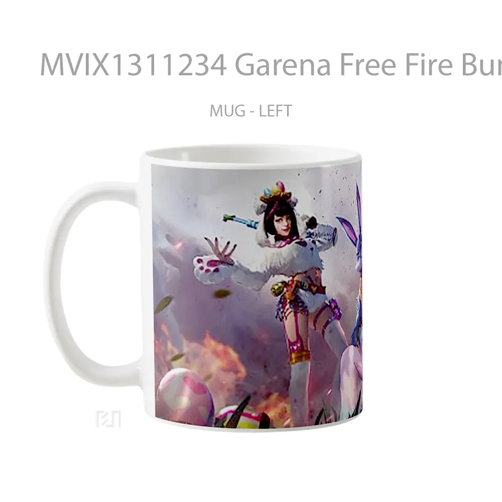 Mug Garena Free Fire Bunny Warrior Cangkir Gamer - All-side / Desain