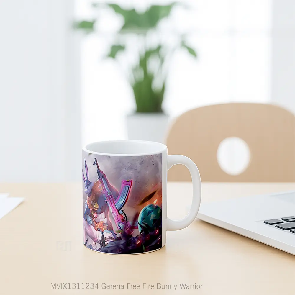 Mug Garena Free Fire Bunny Warrior Cangkir Gamer - All-side / Desain