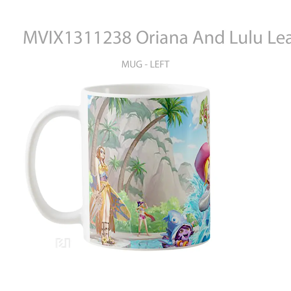 Mug Oriana And Lulu League Of Legends Rift Pool Party Cangkir Gamer - All-side / Desain