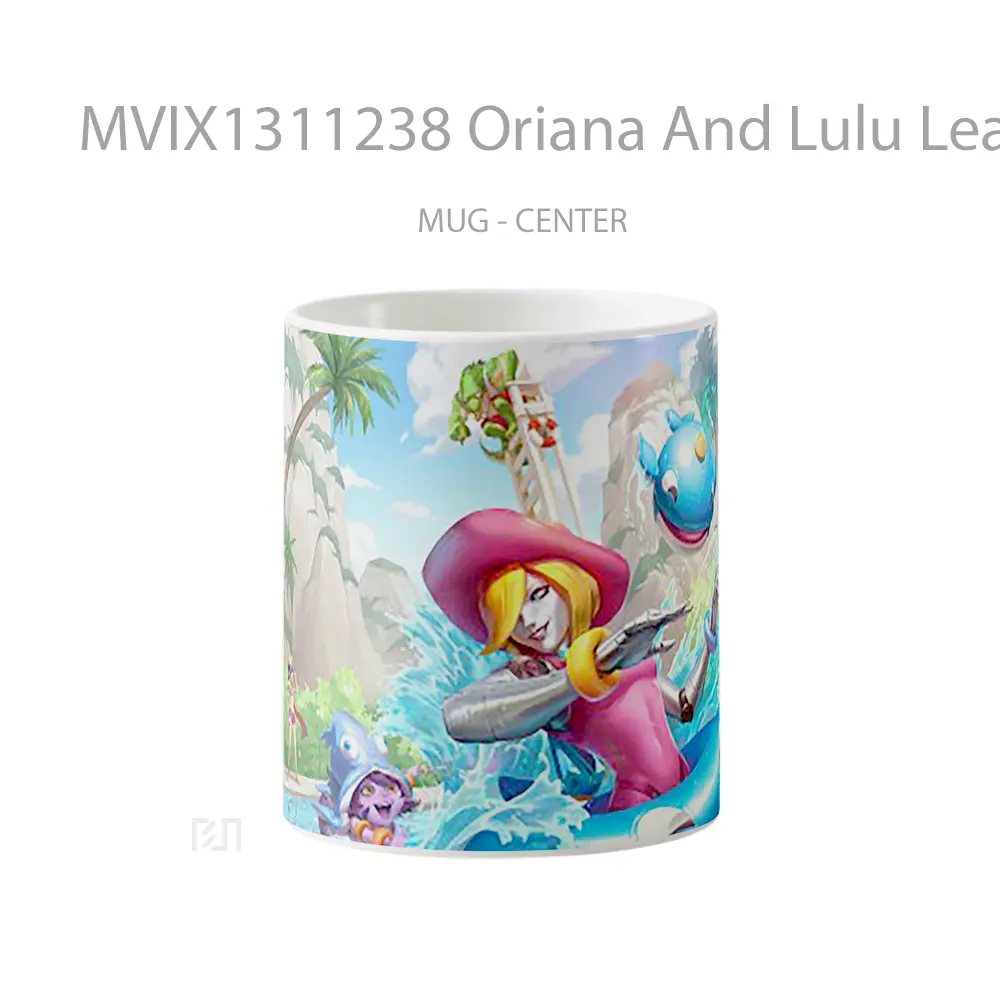 Mug Oriana And Lulu League Of Legends Rift Pool Party Cangkir Gamer