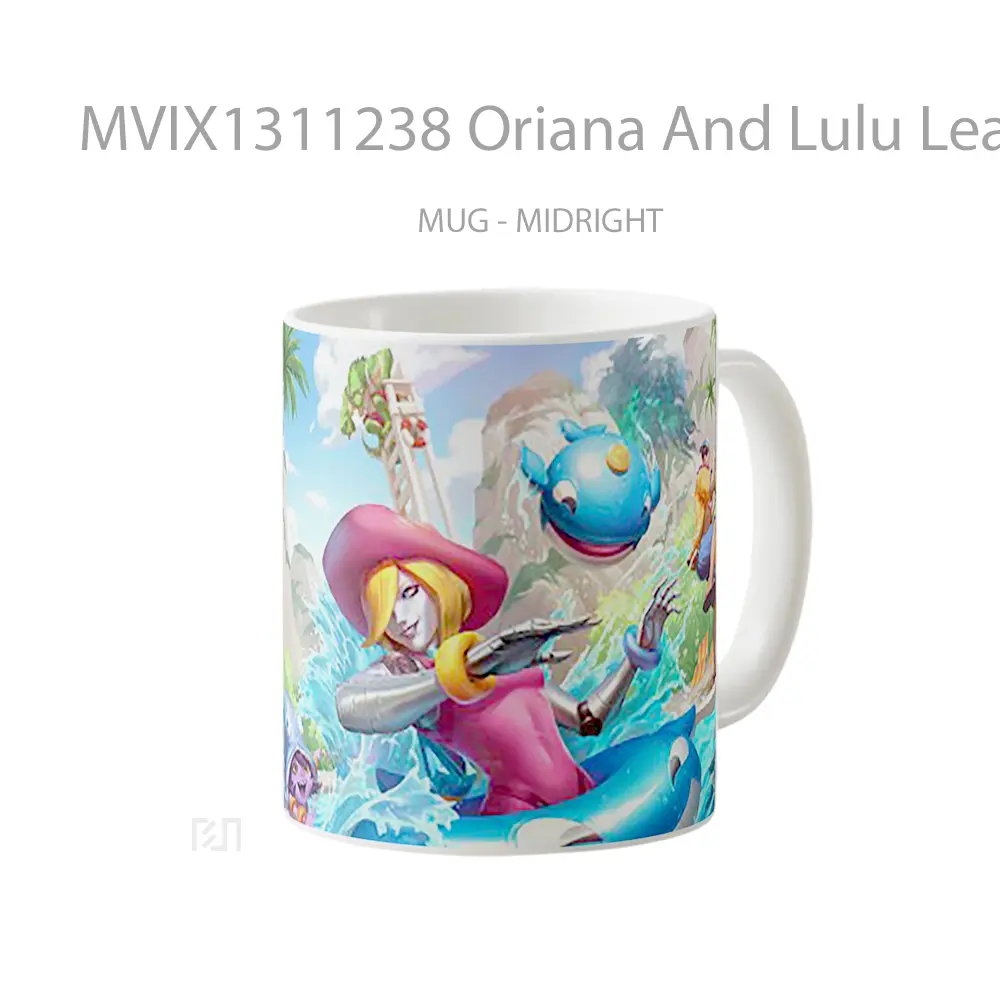 Mug Oriana And Lulu League Of Legends Rift Pool Party Cangkir Gamer - All-side / Desain