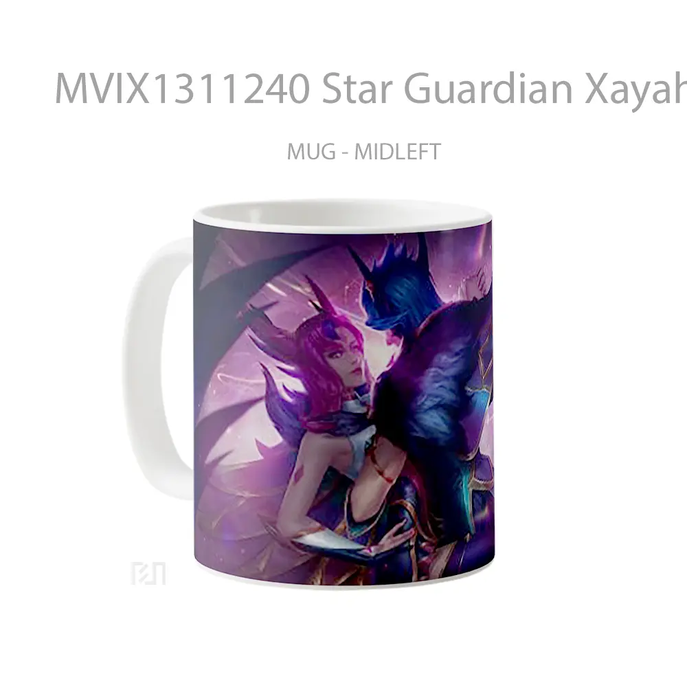 Mug Star Guardian Xayah Rakan League Of Legends Cangkir Gamer - All-side / Desain