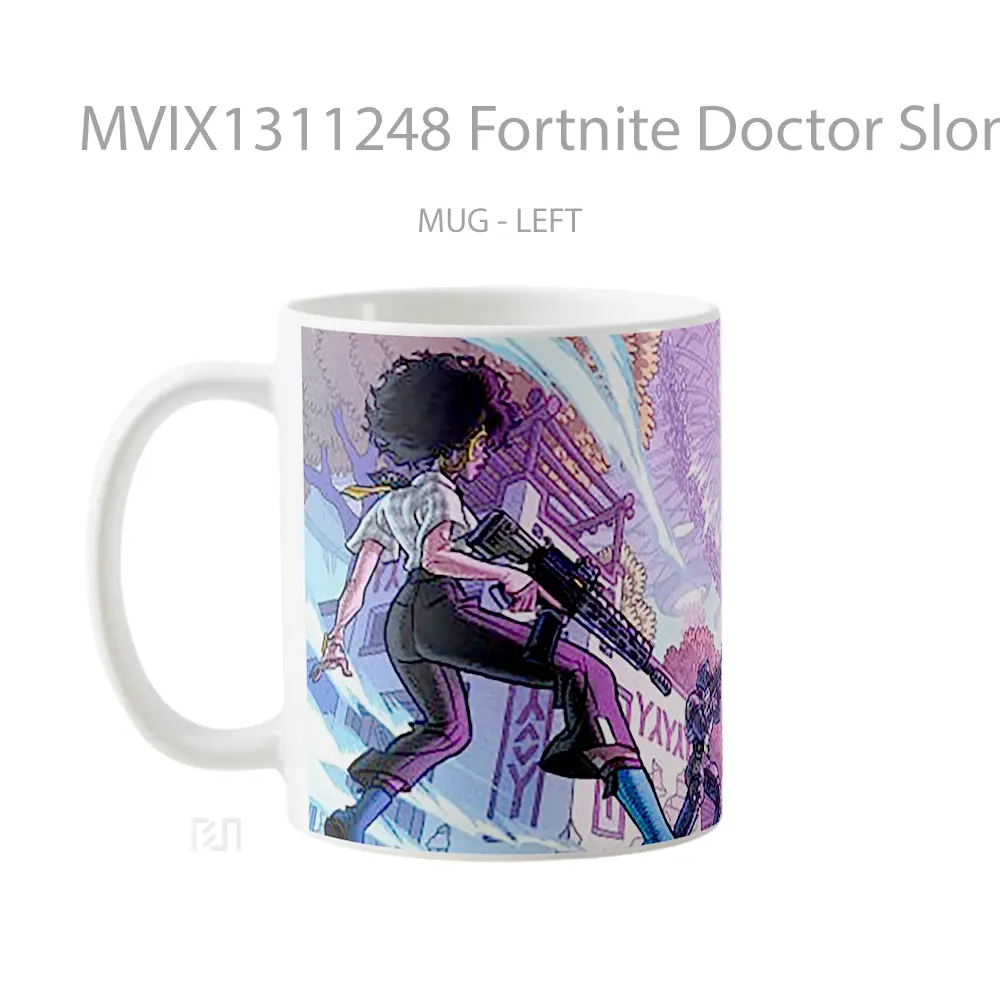 Mug Fortnite Doctor Slone Spire Strike Cangkir Gamer - All-side / Desain